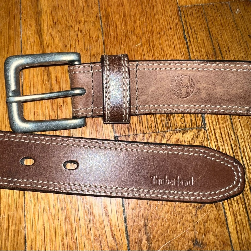 Timberland Brown Leather Belt. Excellent condition